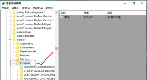 Products目录示意图