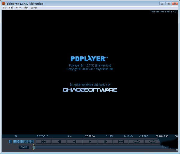 Pdplayer操作界面示意图
