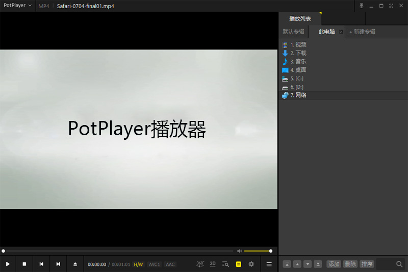 播放器界面展示