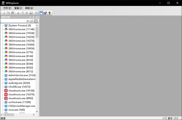 WSExplorer操作界面示例